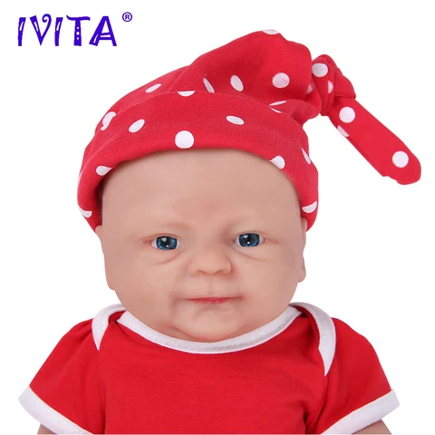IVITA WG1512 14 дюймов 1,65 кг силиконовая кукла Bebe Reborn "Коко" мягкие куклы Реалистичная девочка ребенок Сделай Сам Пустые игрушки для детей