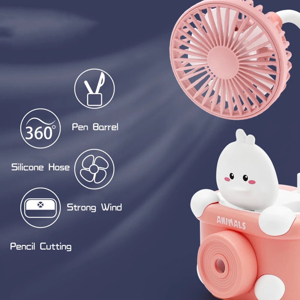

Desktop Fan With Pen Holder Adjustable Angle Usb Socket Foldable Silent Fan Pencil Sharpener Small Fan Desktop Fan Quiet Tb Sale