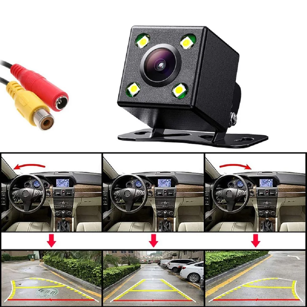 

Full HD Rear View Camera Night Vision Auto Assistance Intelligent Dynamic Trajectory Parking Line Car Reverse Backup Rearview