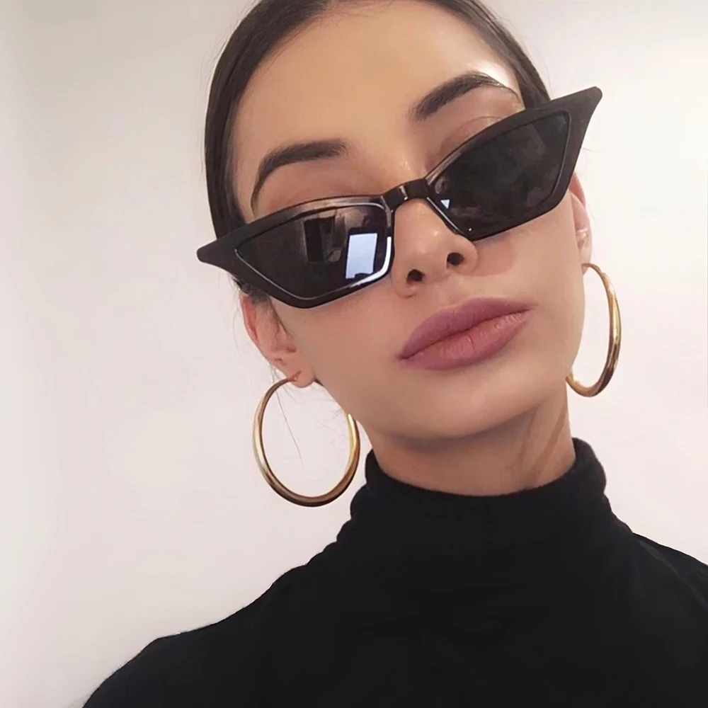 Сексуальные маленькие солнцезащитные очки кошачий глаз женские винтажные ретро