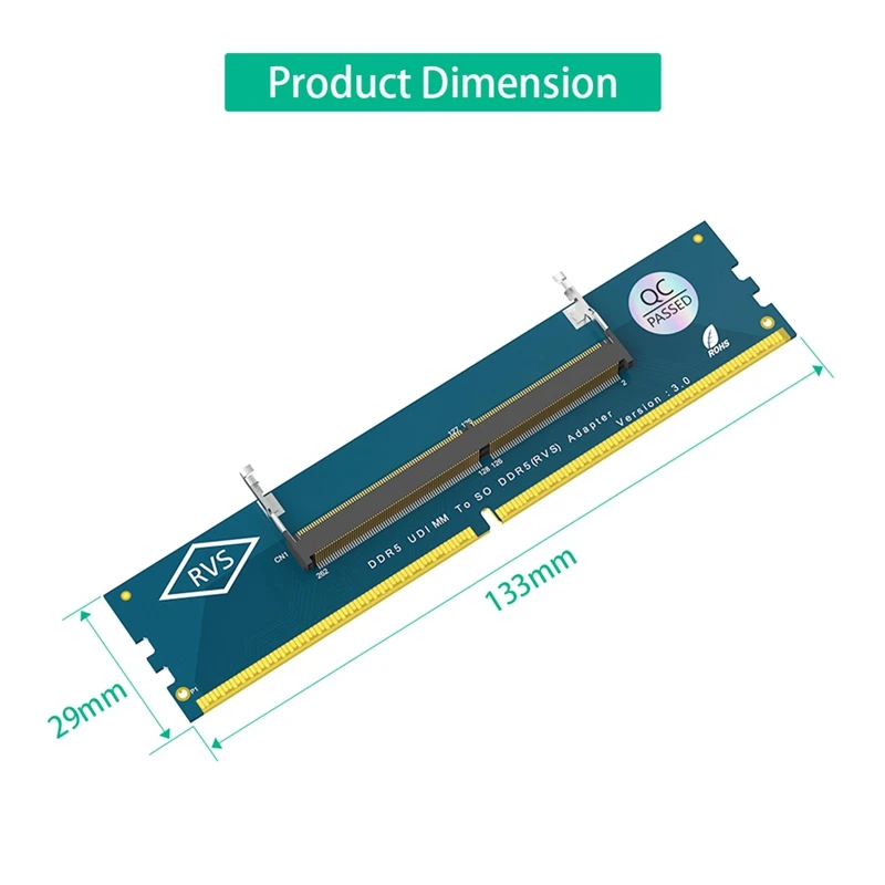 Карта адаптера оперативной памяти DDR5 для ноутбука SO U-DIMM настольного компьютера