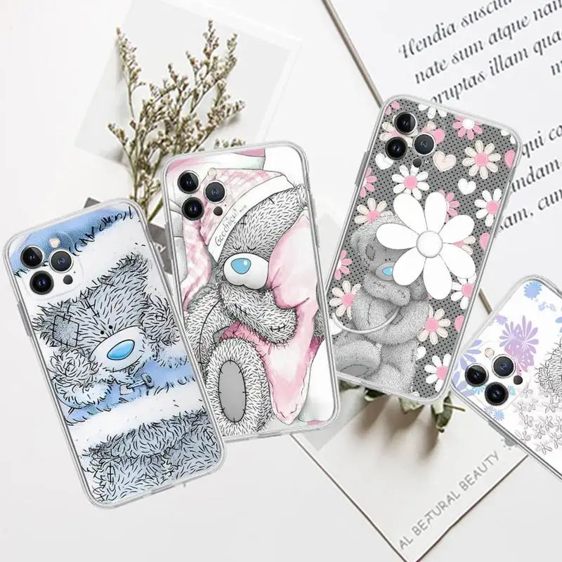 

cute tatty teddy bear Phone Case For iPhone 14 11 12 13 Mini Pro XS Max Cover 6 7 8 Plus X XR SE 2020 Funda Shell