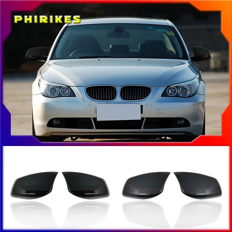 

Rearview Mirror Cover Cap Carbon Fiber / Black for BMW 5 Series E60 E61 E63 E64 2004-2008 520i 525i 528i 528xi 530i