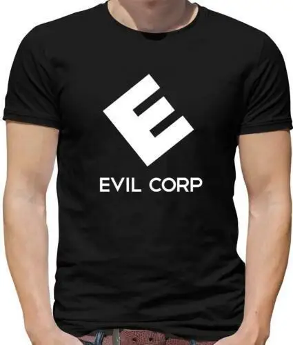 Мужская Футболка Evil Corp мой робот ТВ темная армия E corp общество хакер