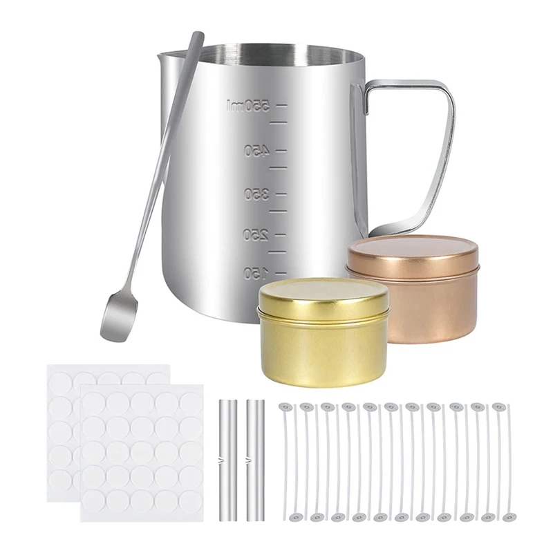 

Набор для изготовления серебряных свечей, Набор для изготовления соевых свечей, товары для начинающих профессионалов, 1 комплект