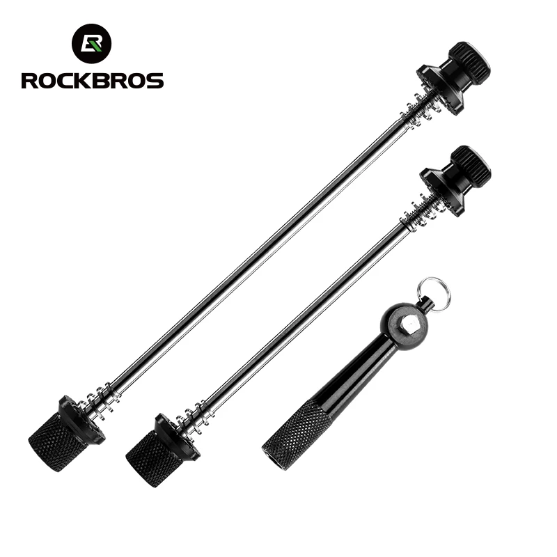 

ROCKBROS Ultralight Anti Theft Skewers Road MTB Bike Wheels Locking Security Bicycle Post Quick Release QR Bike Parts 5 Colors