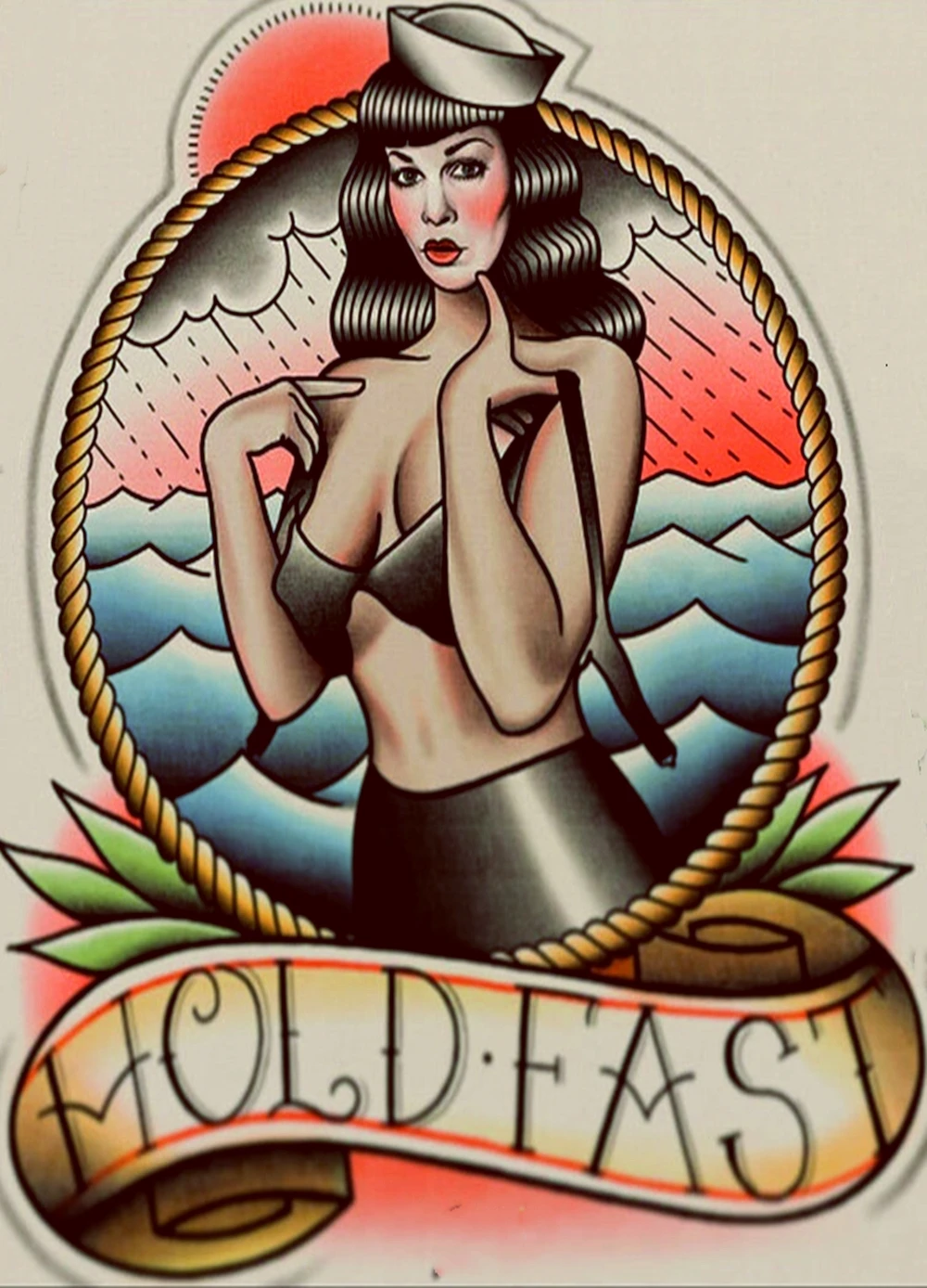 Настенная картина HOLD FAST для тату-дизайна | Дом и сад