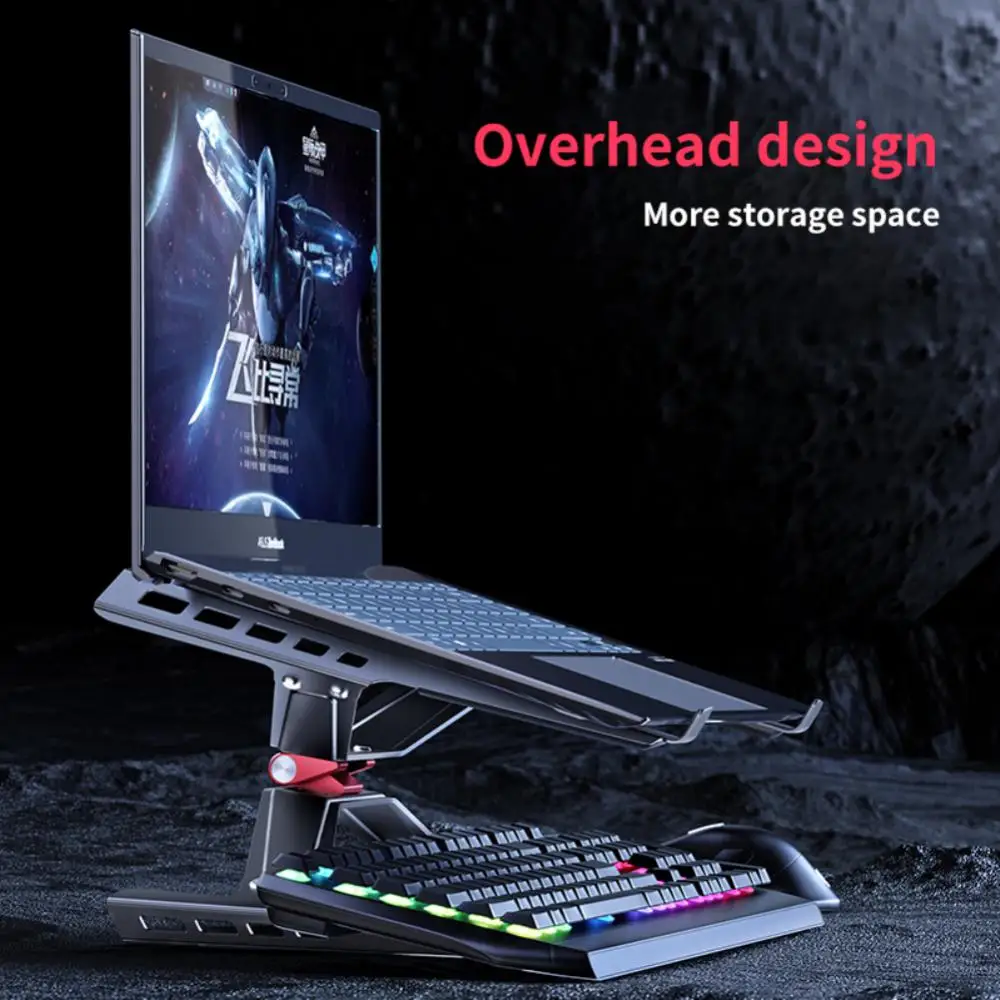 

New Detachable Laptop Stand Carbon Steel Hollow Cooling Stable Table Holder Infinitely Adjustable Desktop Bracket Accessories