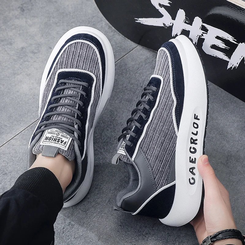 Кроссовки для мужчин теннисная спортивная обувь на шнуровке дышащая сетчатая