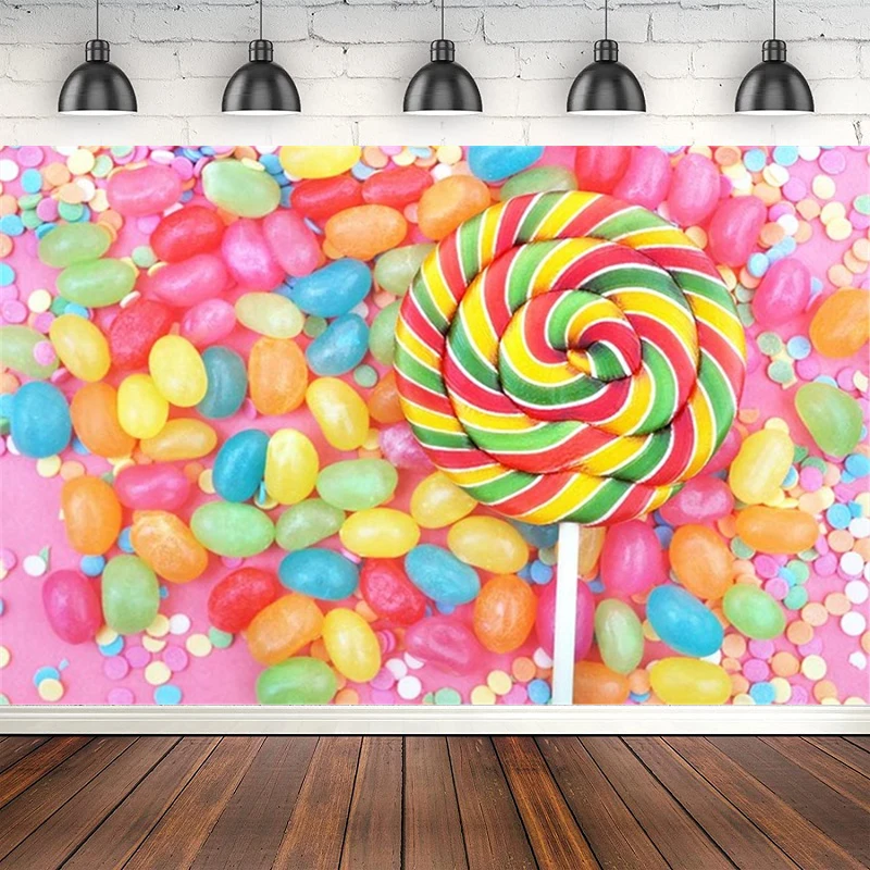 

Photography Backdrop Dessert Donuts Candy Bar Baby Shower Child Birthday Party Decor Poster Background Photo Studio Banner Props
