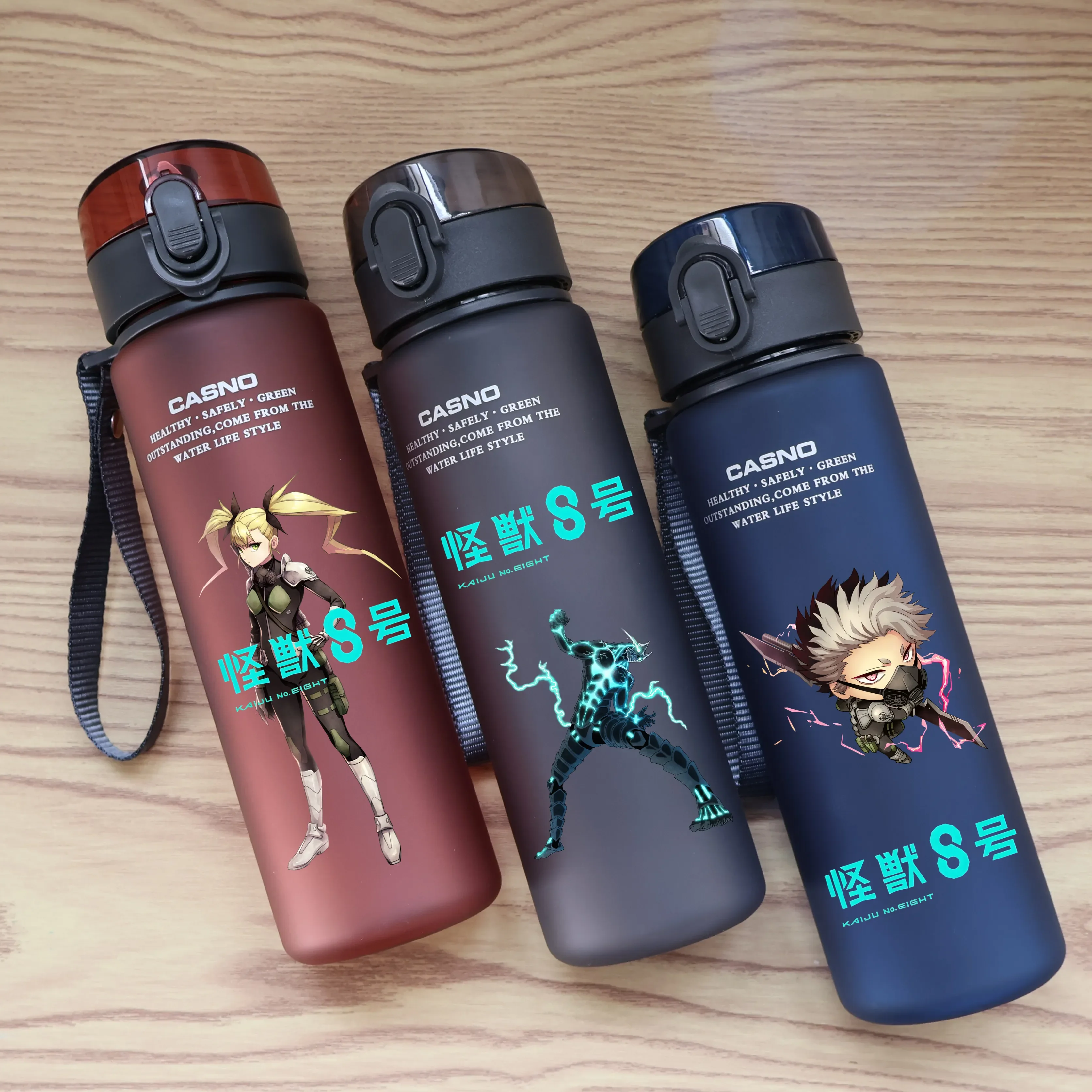 560 мл мультфильм Кайдзю No. 8. Бутылка для воды большой емкости герметичная