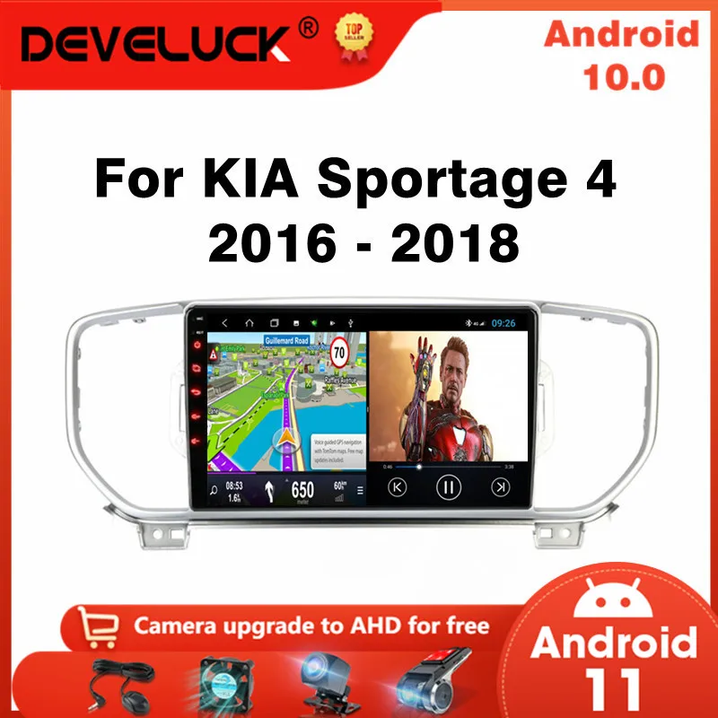 

Автомагнитола 2 din на Android 10 для KIA Sportage 4 KX5 2016 2017 2018 мультимедийный видеоплеер GPS-навигация 4G DVD стерео головное устройство