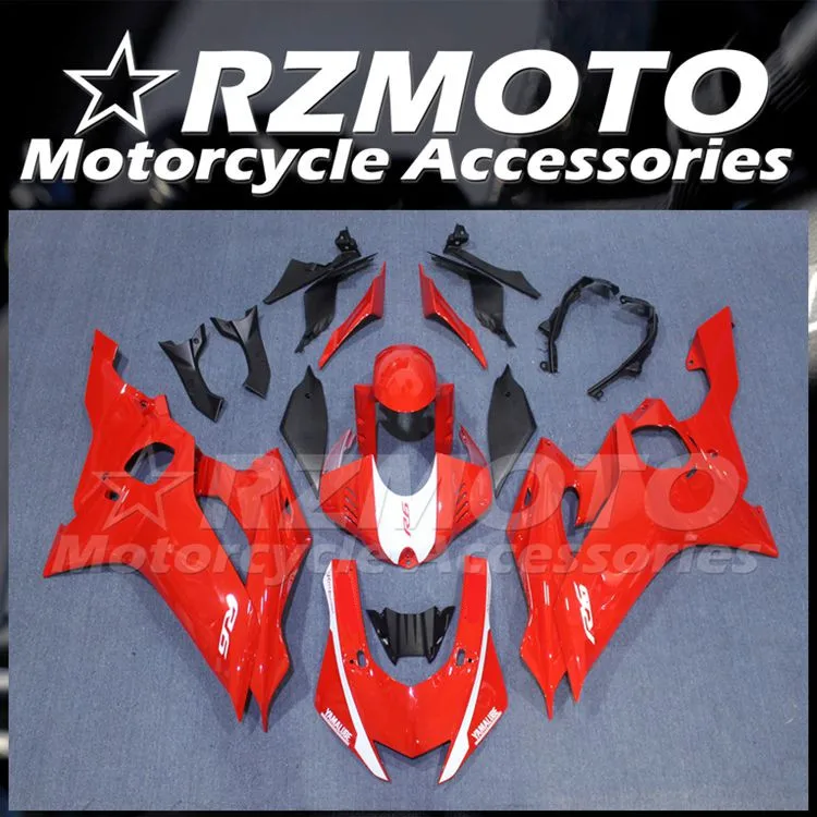 

4Gifts New ABS Fairings Kit Fit For YAMAHA YZF-R6 R6 2017 2018 2019 2020 2021 2022 17 18 19 20 21 22 Bodywork Set White Red