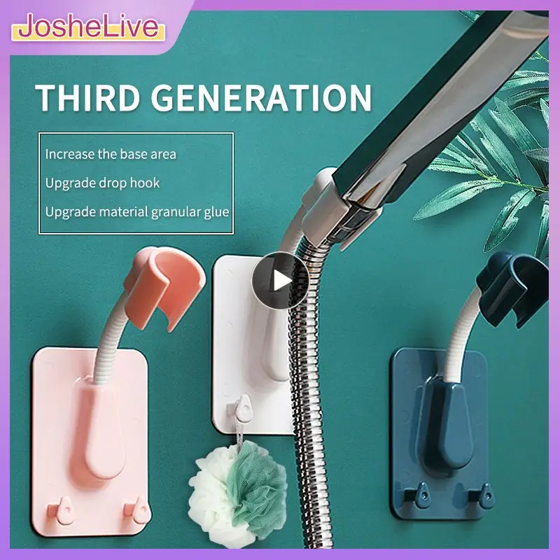 

Shower Mounting Brackets Wall Mount Adjustable Shower Head Holder Universal Shower Head Bracket Bathroom Accessories Punch-free