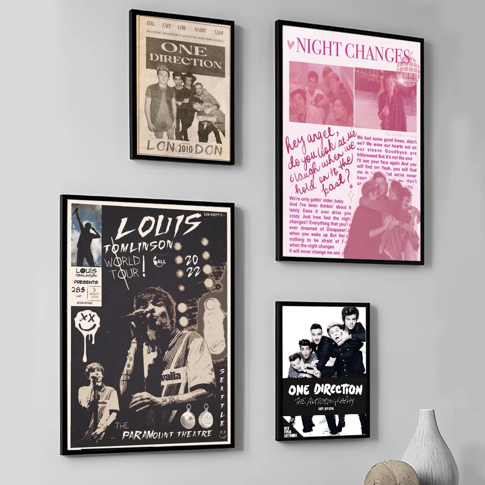 British Popular Group O-one D-direction Poster Wall Art Home Decor Room Digital Painting Living Restaurant Kitchen Ar