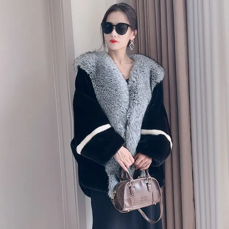 Женское плюшевое пальто из искусственного меха