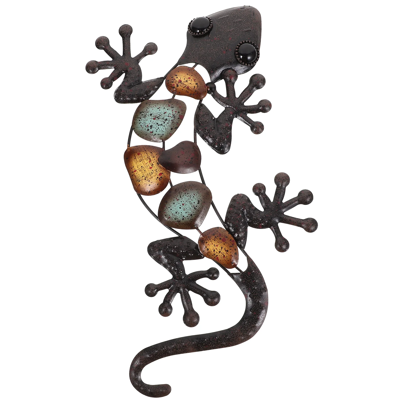 

Iron Gecko Craft Outdoor Scene Decor Gecko Shaped Home Decorative Pendant