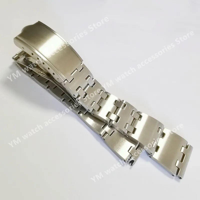 Straight End Solid Stainless Steel 19mm Watch Band Strap Bracelet Fit For SKX Replacement 80's Pogue 6139 KS Watch