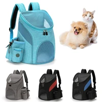 outdoor front bag mesh backpack pet carrier bag cat backpack portable collapsible breathable for medium cat dog backpacks