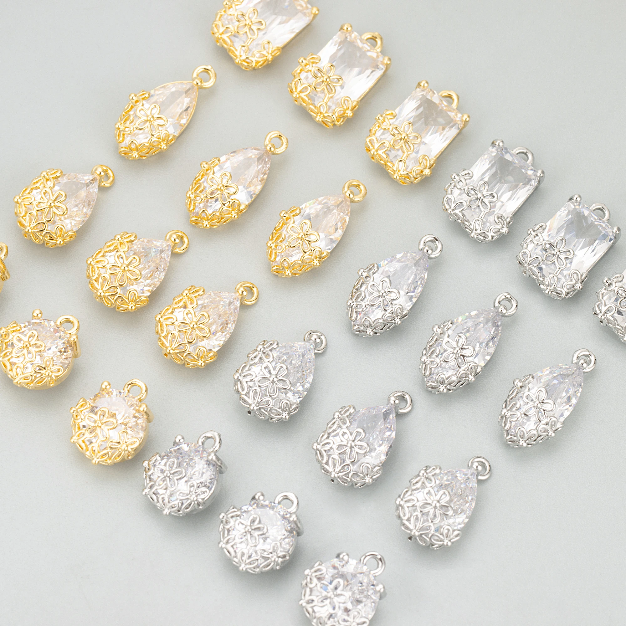 GUFEATHER 6 шт./лот MG12 ювелирные аксессуары 18-каратное золото с родиевым покрытием