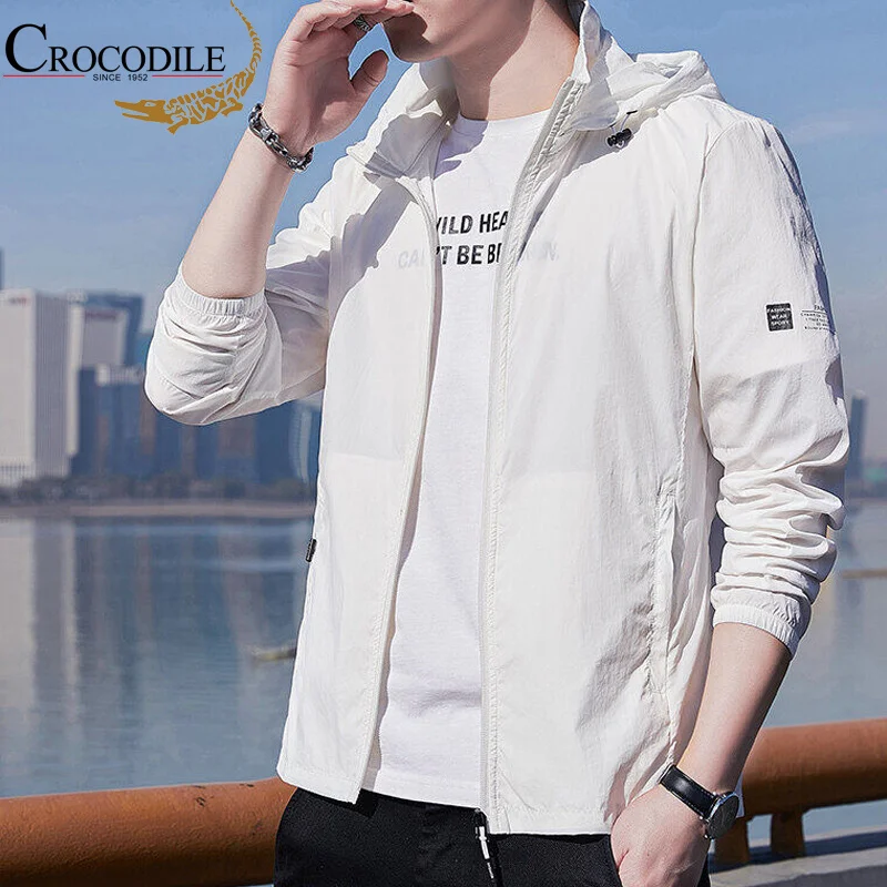 

Summer Ice Silk Sunscreen Clothing Men's Ultra-thin Breathable UV Protection Women's Skin Windbreaker Outdoor Fishing Sunscreen