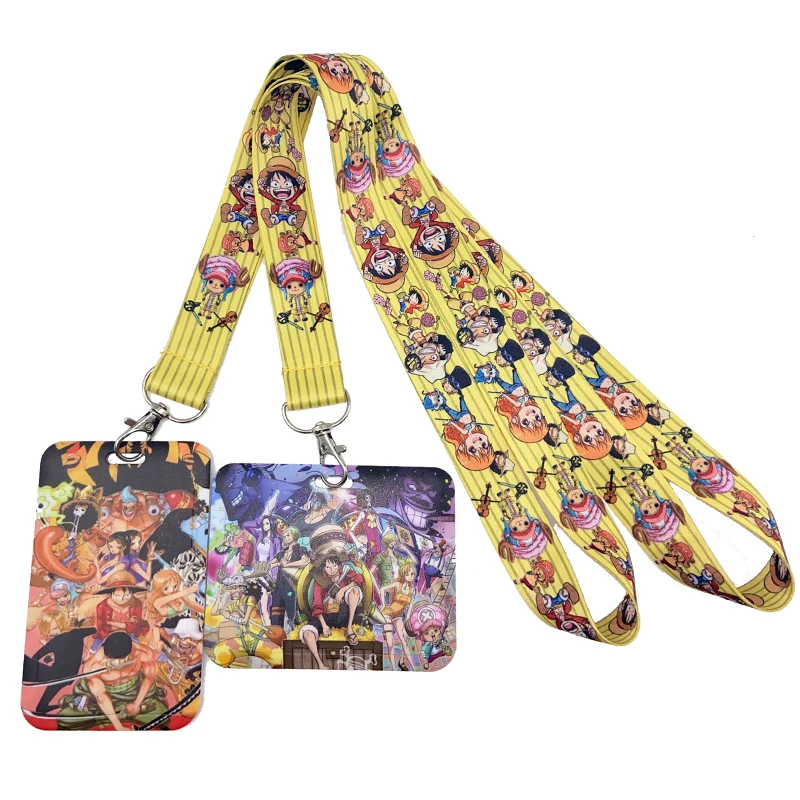 

D0514 Anime Cool Characters Lanyards Key Neck Strap Lanyards ID Badge Holder Keychain Key Holder Hang Rope Keyrings Accessories