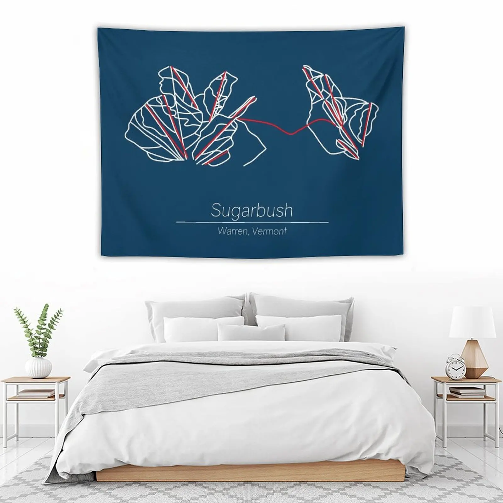 Гобелен Sugarbush с изображением дорожной карты украшение для комнаты милый гобелен