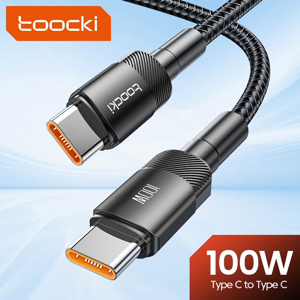 

Toocki 100W USB C Cable Type C Fast Charging Charger Cord For Huawei P40 P30 Realme Oppo Oneplus Poco Xiaomi Data Cord Wire