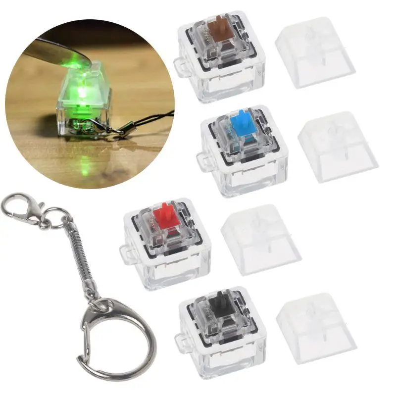 

Gateron MX Switch Mechanical Switch Keychain For Keyboard Switches Tester Kit Without LED Light Toys Stress Relief Gifts