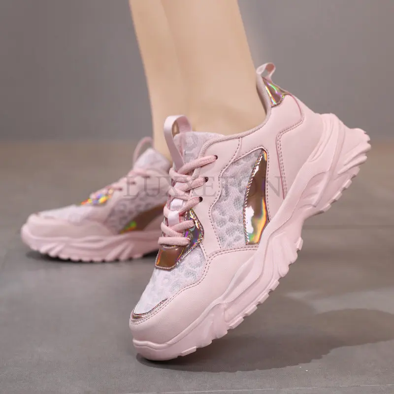 Thick-soled Heightened Casual Sports Female Shoes Summer Hot Sale Women Casual Shoes Thick-soled Breathable Wear-resistant Shoes