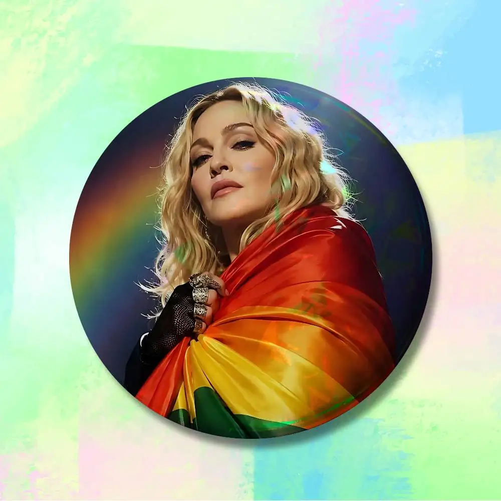 Фото Значки M-Madonnas Confessions II, 58 мм, милые мультяшные значки ручной работы, броши для аксессуаров для рюкзаков №5