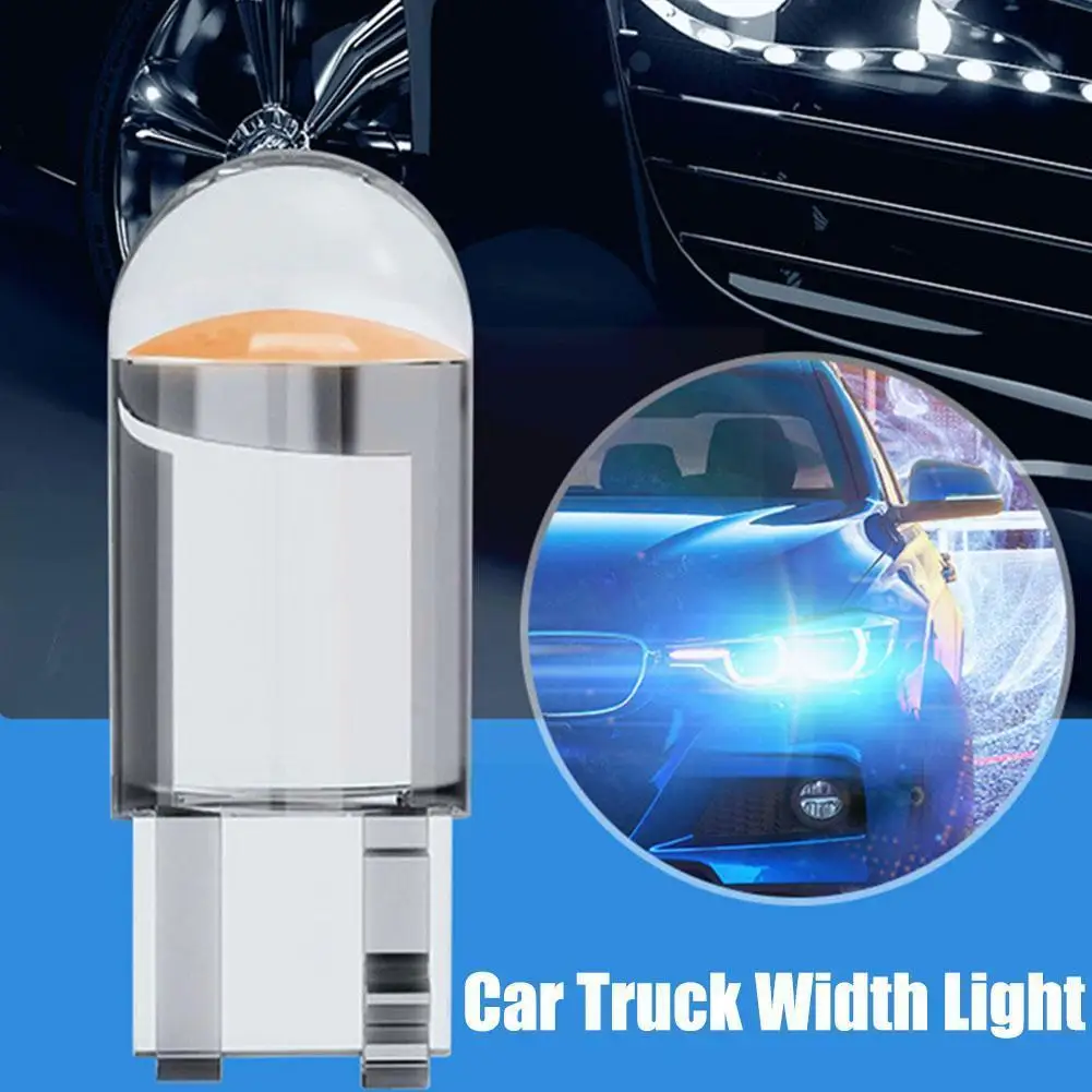 

10 шт. супер яркий W5w 194 T10 светодиодный стеклянный корпус Cob лампа для автомобильного номерного знака купольная лампа K6i9