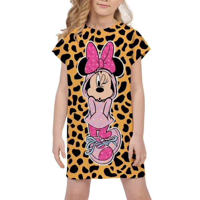 Детское летнее платье MINISO с 3D принтом Минни Маус