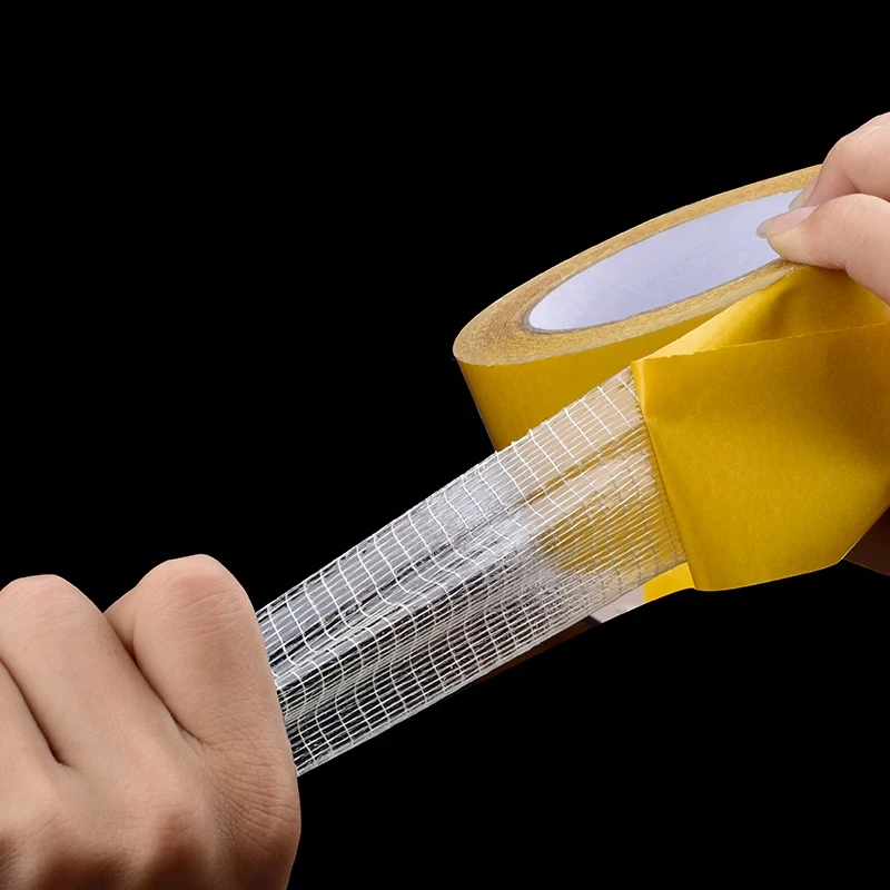 

20M Mesh High Viscosity Transparent Double-sided Grid Tape Glass Grid Fiber Adhesive Tape