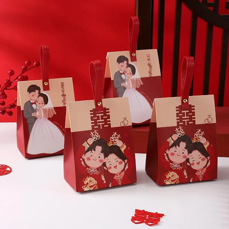 Новая мультяшная свадебная коробка конфет ручная сумка для сделай сам украшения