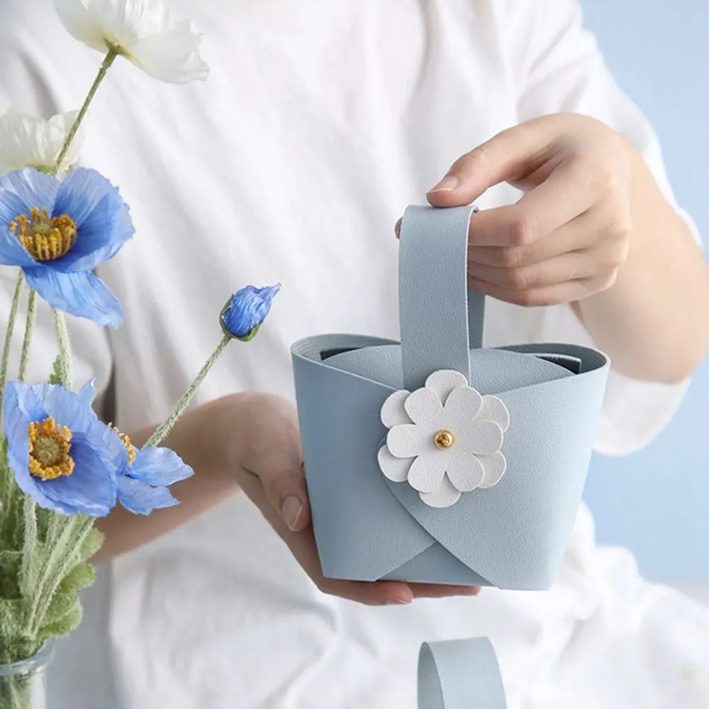 

Flower Creative Party Supplies with Hand Packing Cookie Candy Bag Wedding Favor Gift Boxes Candy Boxes