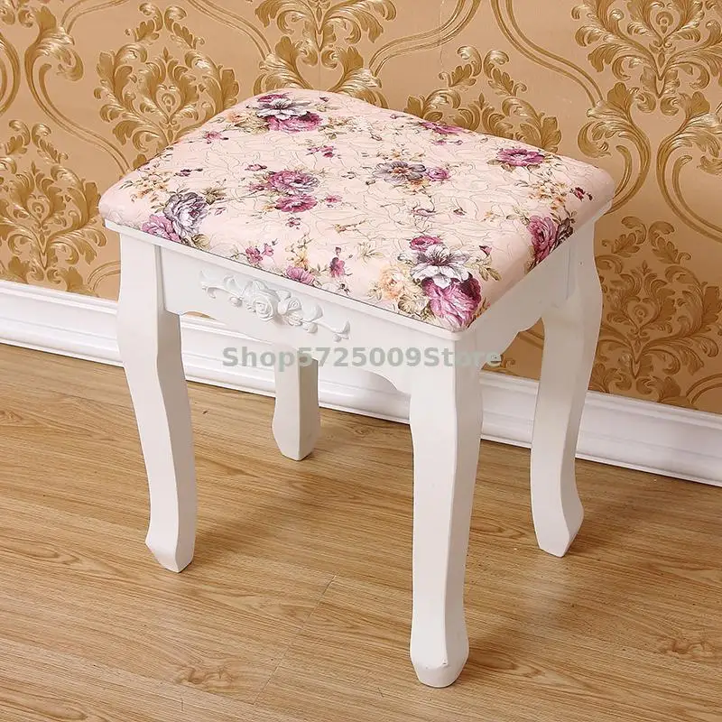 Пасторальный стул для ногтей тканевый Корейский простой модный макияжа домашний