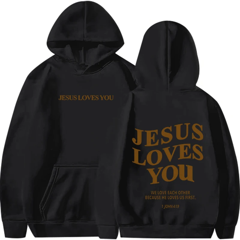 

Winter Thickened New Hoodie Coat High Quality Plush Lining Hoodie Casual Simple Letter Printed Hoodie for Both Men and Women