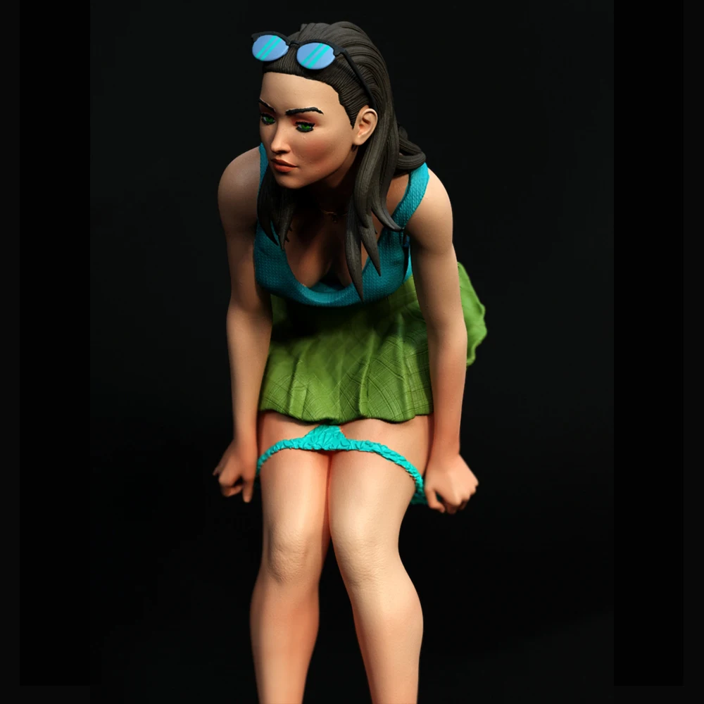 1:24 Belle Megan Fox 3d печатная модель из смолы неокрашенная фигурка комплект NSFW