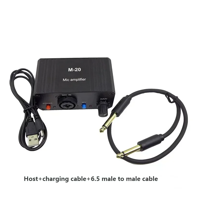 1 комплект динамический микрофон конденсаторный микрофонный усилитель M-20 аудио