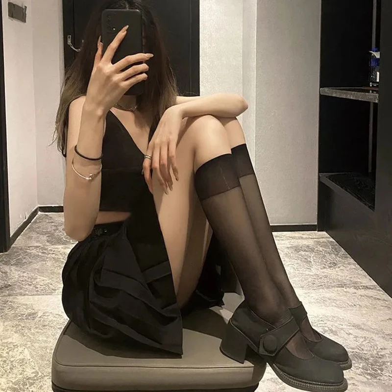 Носки женские длинные выше колена пикантные милые дышащие в стиле &quotЛолита&quot