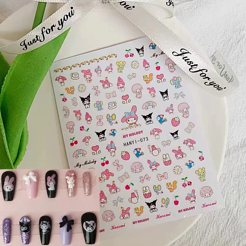 

1 шт., 3D мультяшная аппликация для ногтей