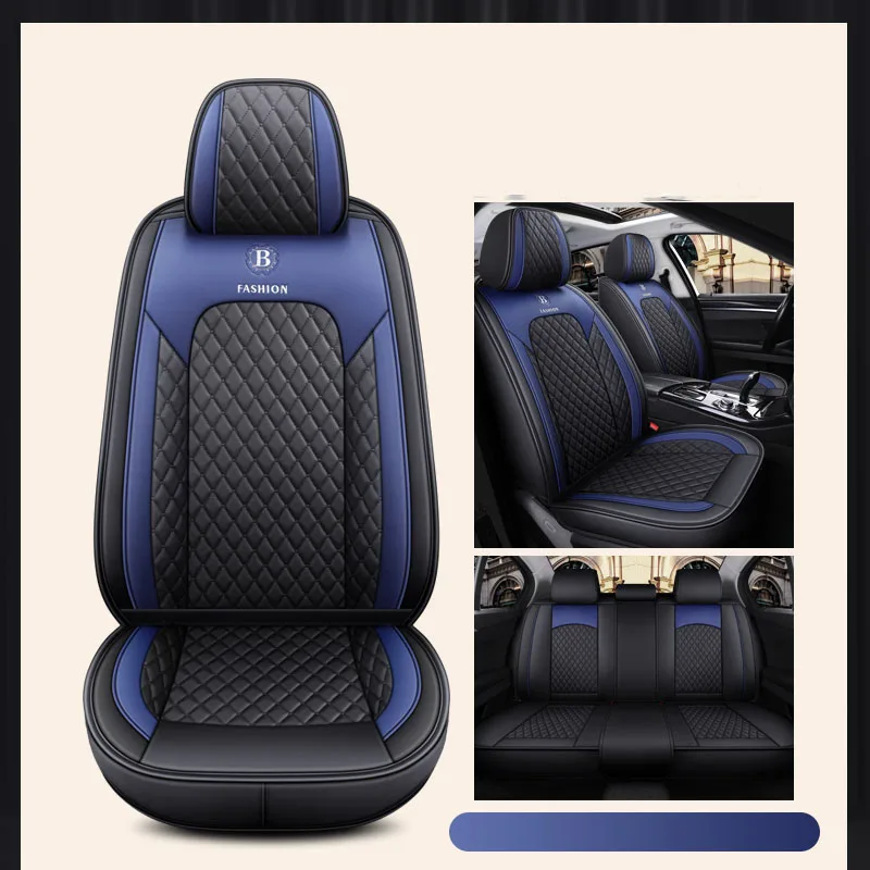 

CRLCRT universal leather car seat cover with full coverage for FORD Mondeo Mustang GT Edge Expedition F-150 Ecosport Kuga Focus