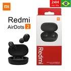 Беспроводные наушники Xiaomi Redmi AirDots 2, TWS, Bluetooth 5,0, стерео, шумоподавление, гарнитура с микрофоном, Внутриканальные наушники