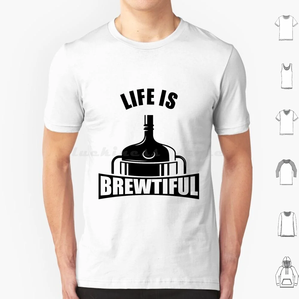 Life Is Brewtiful футболка из хлопка для мужчин и женщин Diy печать Byfab Beergeek Beautiful Beer Lover