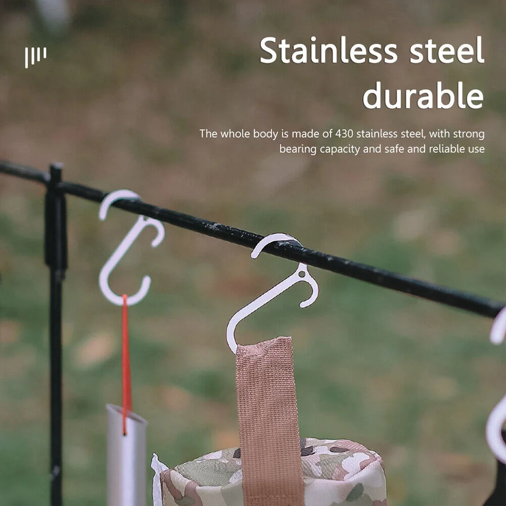 

Stainless Steel S Shape Hooks Anti-rust and Fine Workmanship Suitable for Car Headrests Bikes