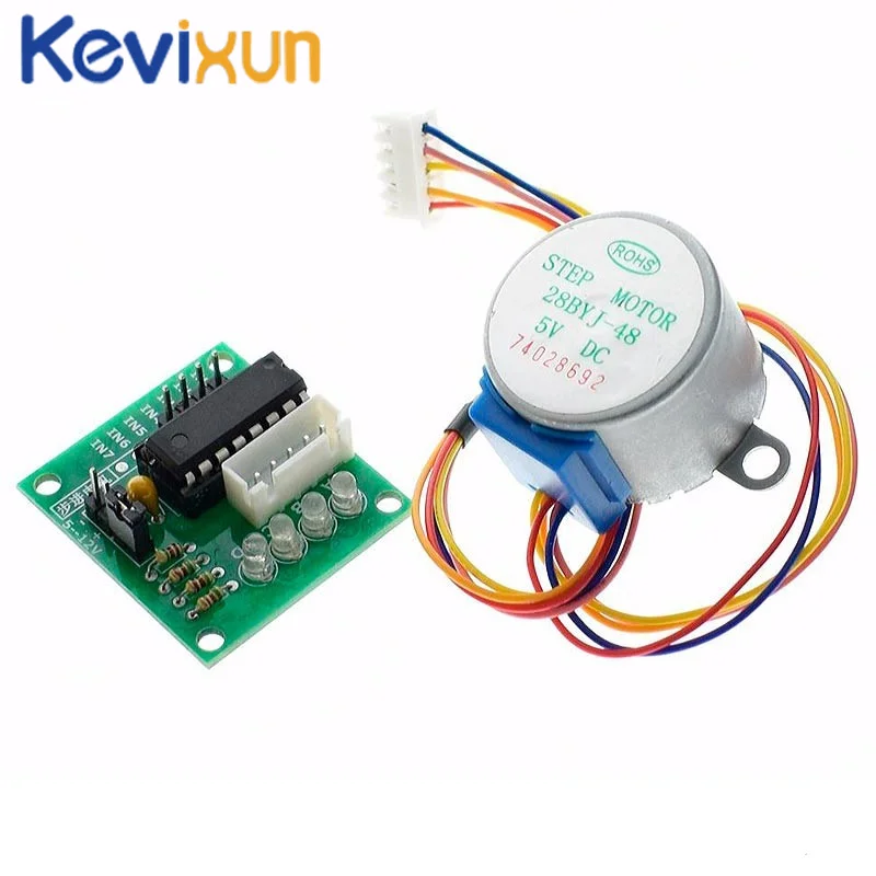 

5pcs New Brand ULN2003 28BYJ-48 5V Reduction Step Motor Gear Stepper Motor 4 Phase Step Motor for arduino 5pcs Motor +5pcs Board