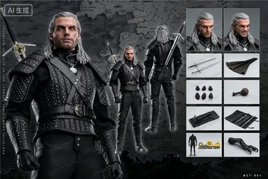 Фото В наличии: BUZZTOYS BUZ001 1/6 Мужская фигурка Геральта Белого Волка, высококачественная модель, полный комплект, 12-дюймовая экшн-фигурка солдата для фанатов №4