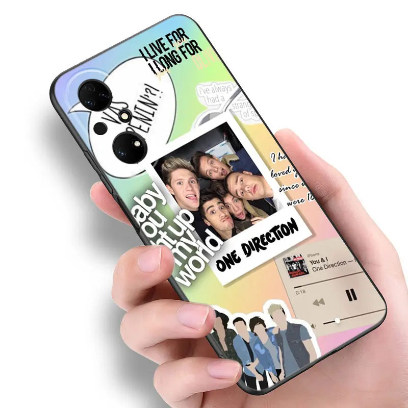 Черный чехол для телефона O-one Directions Huawei P20 P30 P40 Lite P60 Art Pura 70 Ultra P50 Pro P50E P Smart 2018 2019 2020