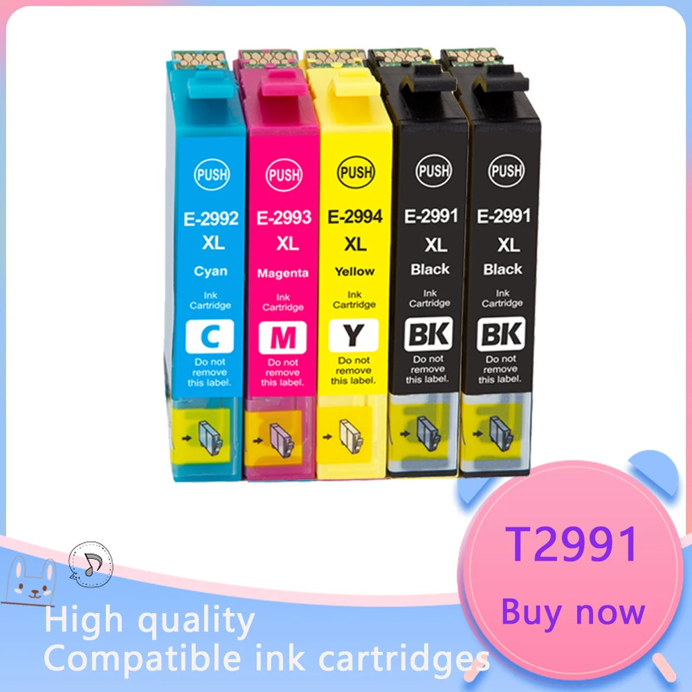 

5PK T2991 Compatible T2991 29XL E2991 ink cartridge for EPSON XP255 XP257 XP332 XP335 XP342 XP 235 245 247 255 257 332 335 342